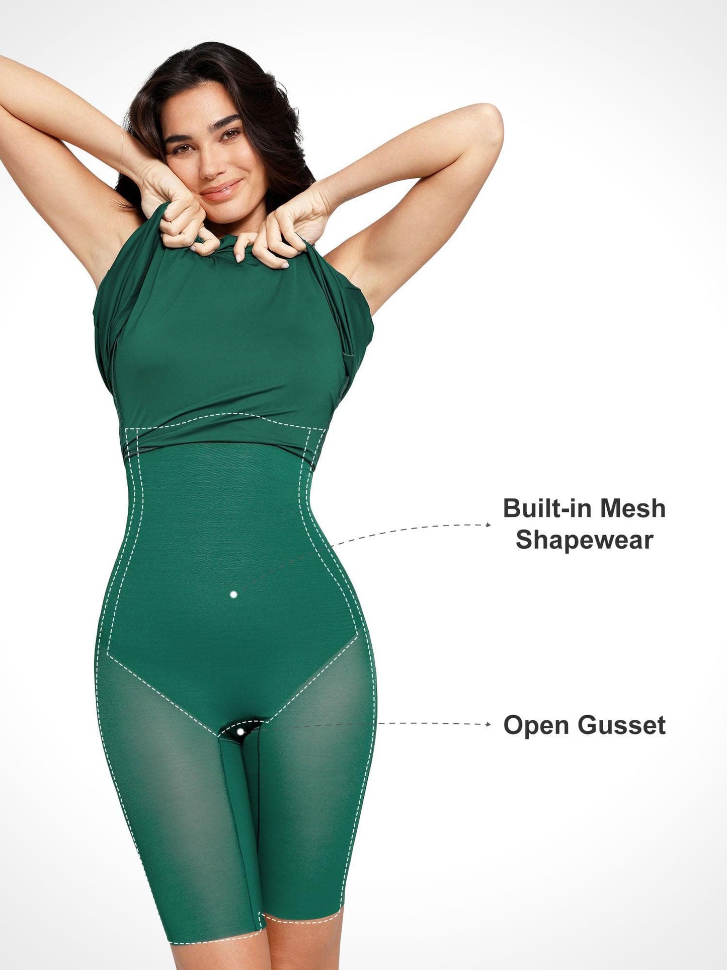 Die Shapewear Kleider A-Linie Midi