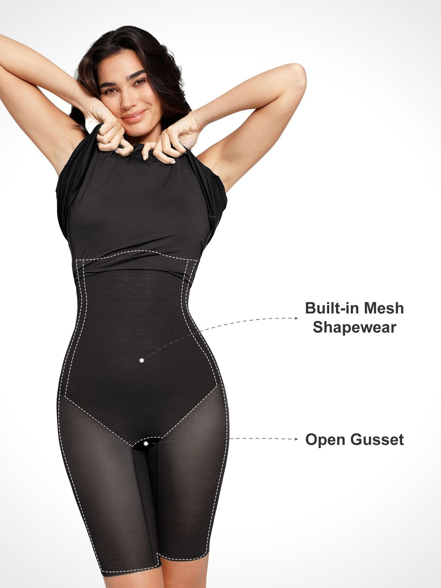 Die Shapewear Kleider A-Linie Midi