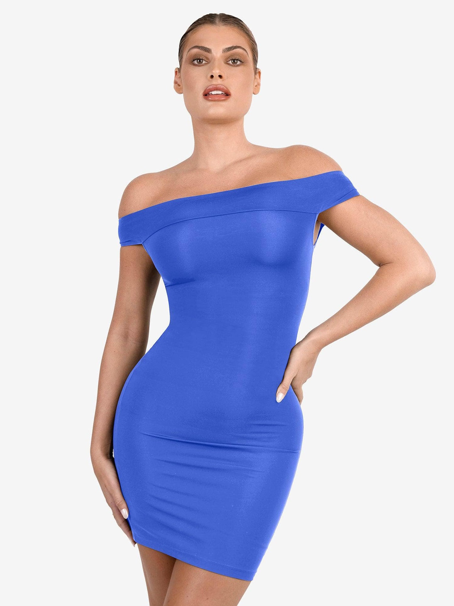 The Shapewear Dresses Crew Neck Sleeveless Midi