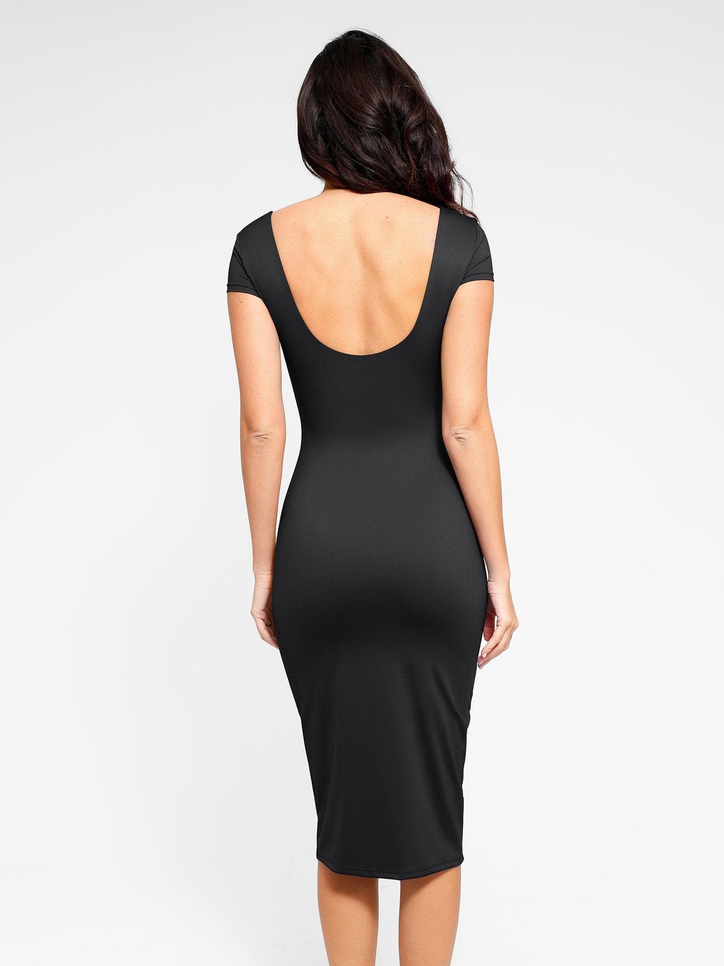 The Shapewear Dresses Workwear Square Neck Midi