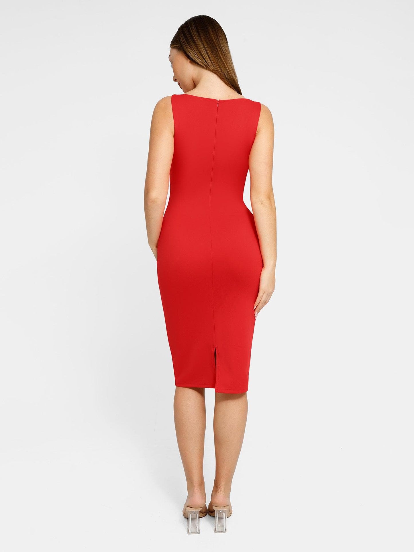 The Shapewear Jumpsuit V Neck Wide-Leg Sleeveless or Dress