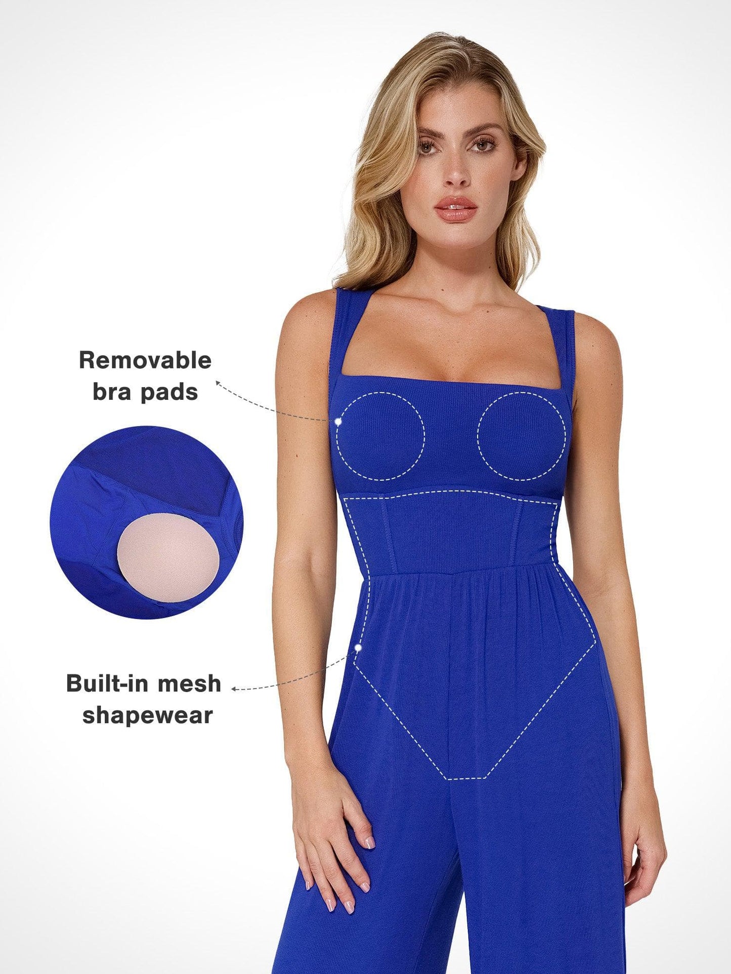 The Shapewear Jumpsuit with Adjustable Trouser Legs