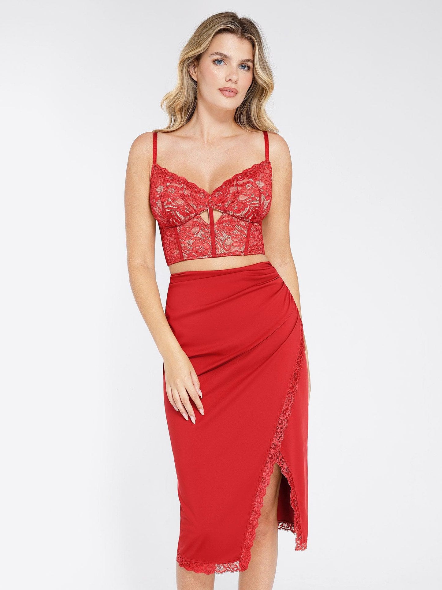 The Shapewear Lace Corset Top or Split Skirt