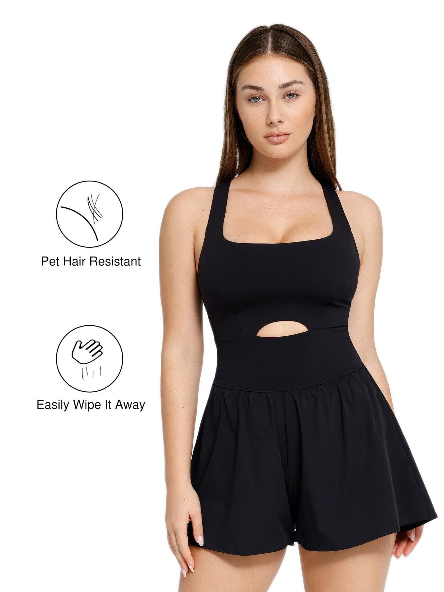 The Shapewear Romper Pet Hair Resistant Workout