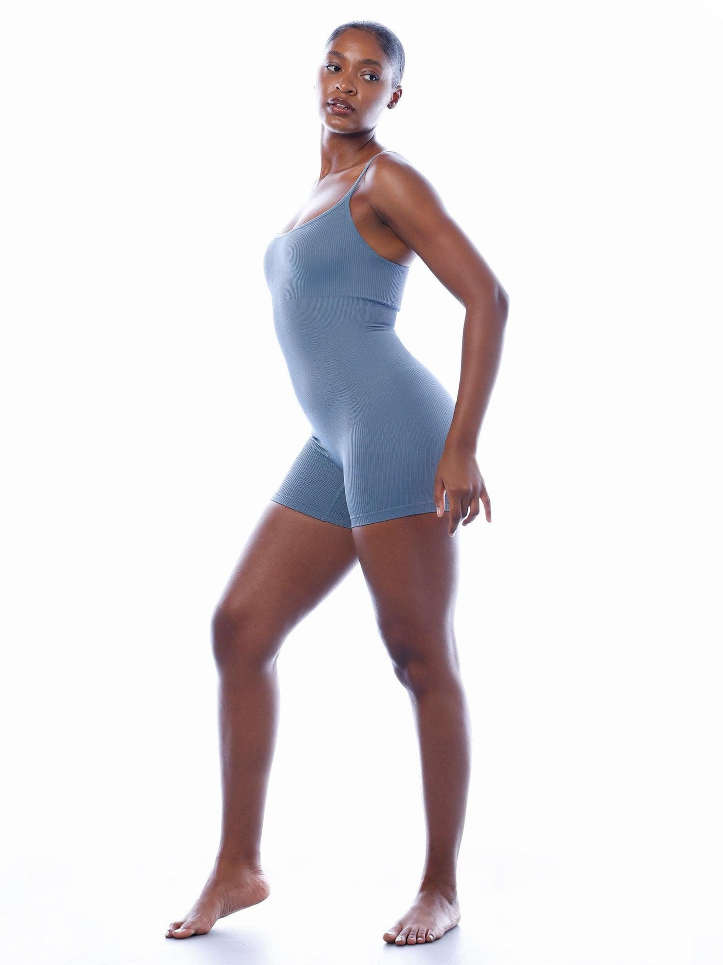 The Shapewear Romper Seamless Ribbed Tank