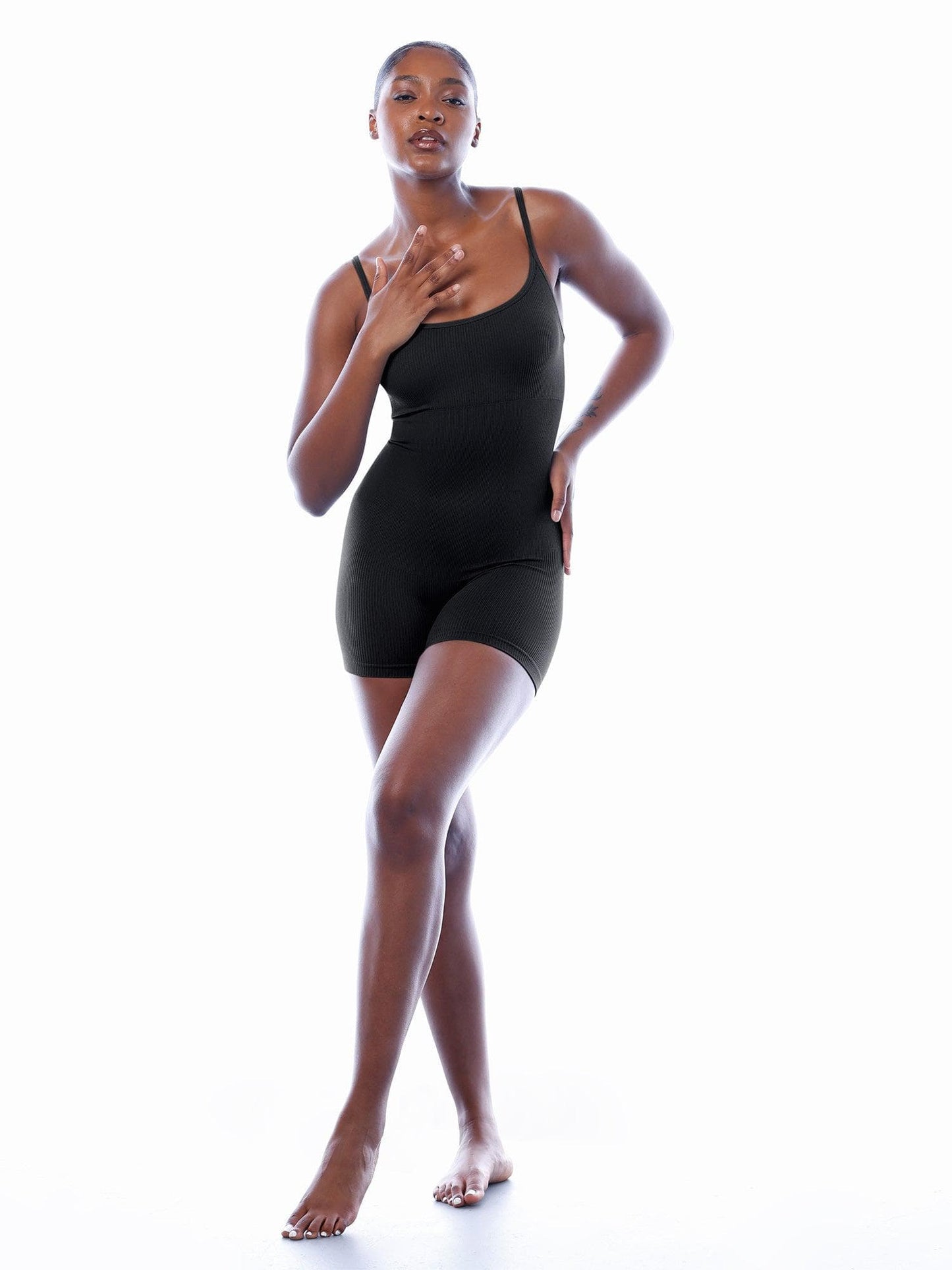 The Shapewear Romper Seamless Ribbed Tank