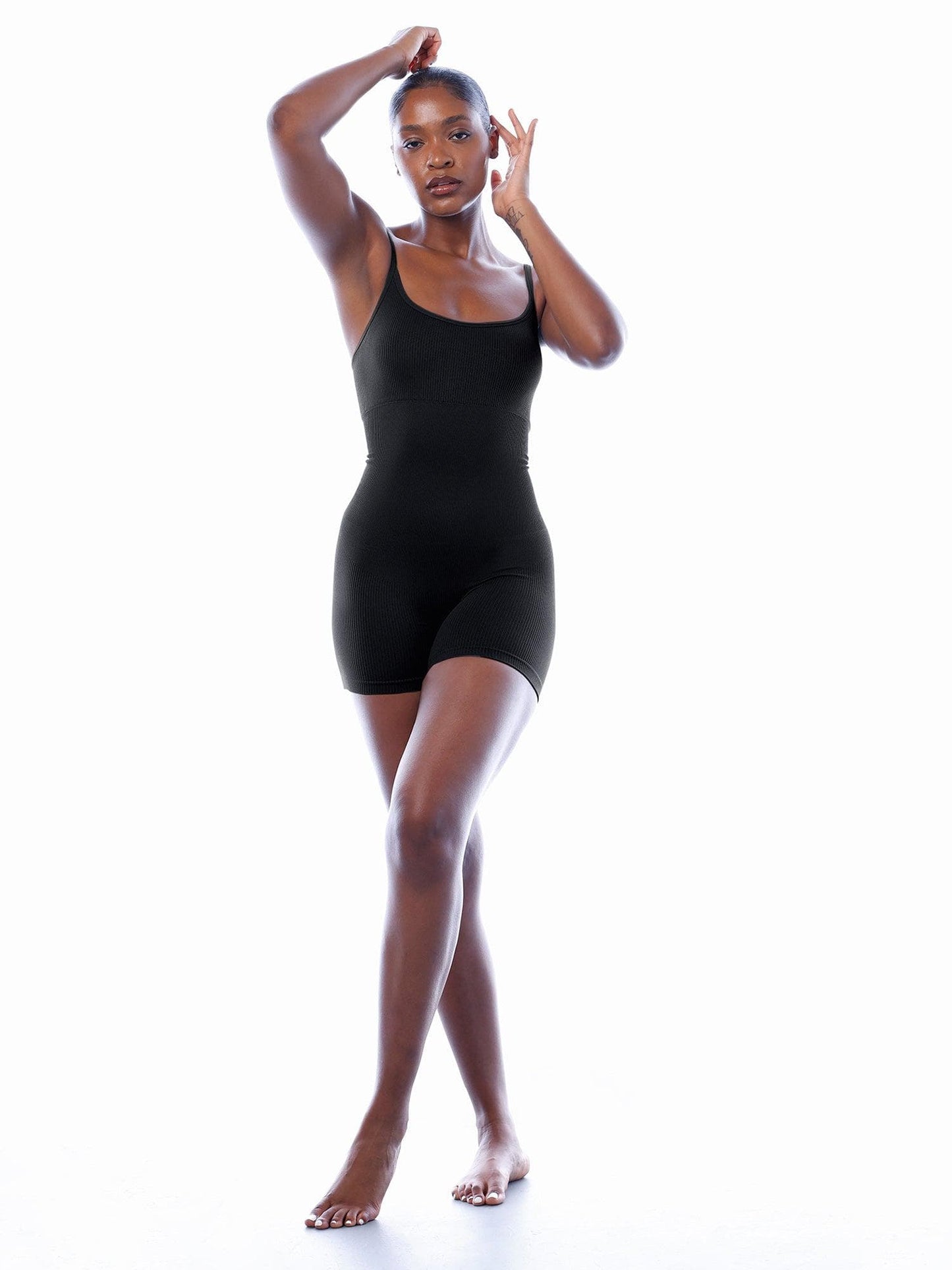 The Shapewear Romper Seamless Ribbed Tank