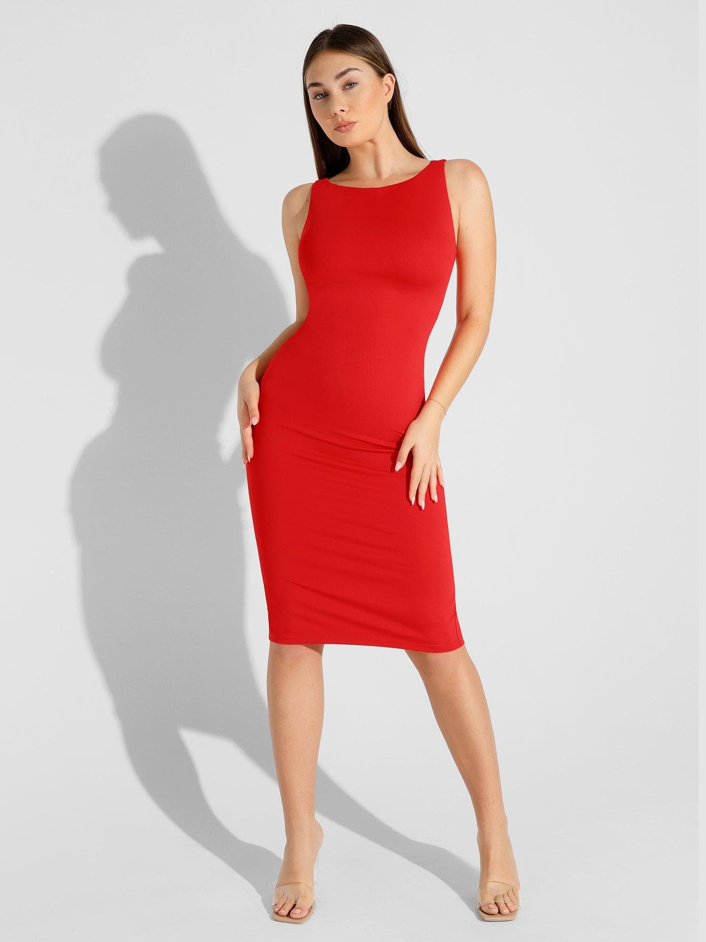 The Shapewear Dress Workwear Sleeveless Midi